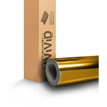 Imagem de VViViD Película autoadesiva de vinil cromado espelhado dourado (0,6 m x 1,5 m)