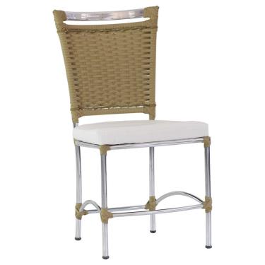 Imagem de Cadeira em Alumínio e Fibra Sintética JK para Cozinha e Edícula Trama