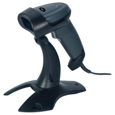 Imagem de Leitor de Código de Barras Elgin BR520 1D e 2D, Cinza e Preto - 46BR52