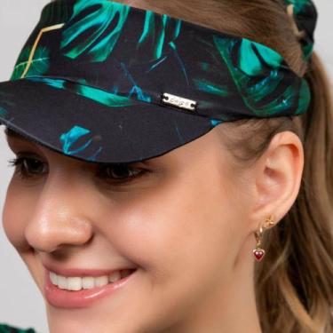 Imagem de kit Viseira de praia + Scrunchie Xuxinha Piscina Atividades Fitness Be