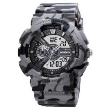 Imagem de Relógio Umbro Umb202Grac Unissex Anadigi Cronógrafo Cinza