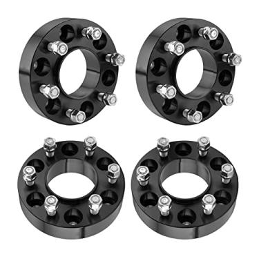 Imagem de PHILTOP Espaçadores de roda de 6 x 135 mm, passo de rosca de 1,5 polegadas M14x1,5 furo do cubo 87,1 mm Espaçadores de roda centrados no cubo para F150 2015-2022 | Expedição| Navegador-4 peças