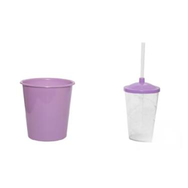 Imagem de 35 Kit Cineminha Balde 1lt + Copo Twister 400ml (Lilás)