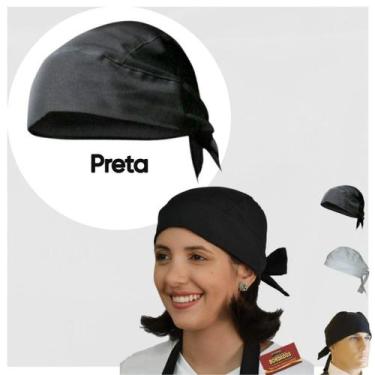 Imagem de Bandanas de cozinheiro Touca Proteção e estilo na cozinha - NoBrand, P