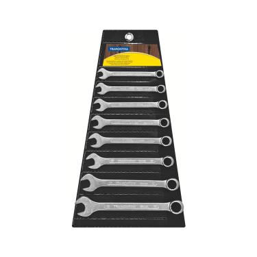 Imagem de Jogo de Chaves Combinadas Tramontina Basic com Corpo em Aço Especial Cromado 8 Peças