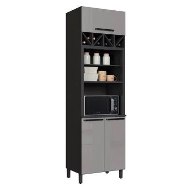 Imagem de Torre-Quente para Cozinha 3 Portas Indekes Isa, Chumbo e Titânio, 70 cm