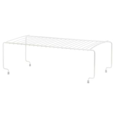 Imagem de Organizador Armário Prateleira Multiuso Empilhável Branco