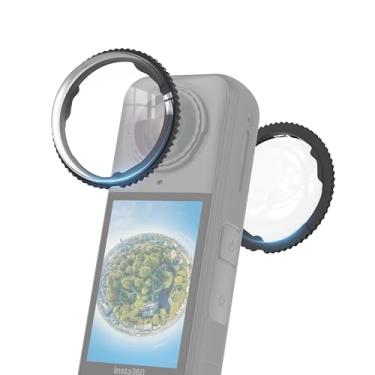 Imagem de FiTSTILL Protetores de lente de vidro premium para Insta 360 X5 resistente a arranhões com revestimento óptico protetores de lente antiarranhões Kit de acessórios para câmera (apenas para insta 360X5)