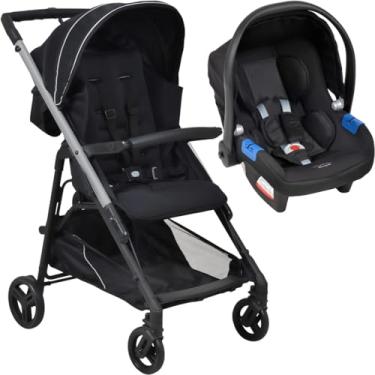 Imagem de Carrinho de Bebe com Bebe Conforto Burigotto Tak Metal Silver