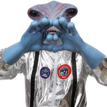 Imagem de SANZHIGUO Halloween Alien Gloves for Cosplay Costume Halloween Party & Easter & Christmas - Latex Gloves