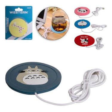 Imagem de Kit Aquecedor Xicara Caneca Usb 12v Café Chá Base Portátil - Western