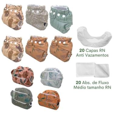 Imagem de Enxoval Econômico de Fraldas - Recém Nascidos - Bebês Ecológicos