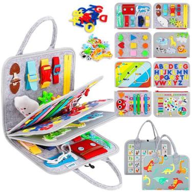 Imagem de Busy Board Esjay para crianças pequenas Brinquedos Montessori de 1 a 4