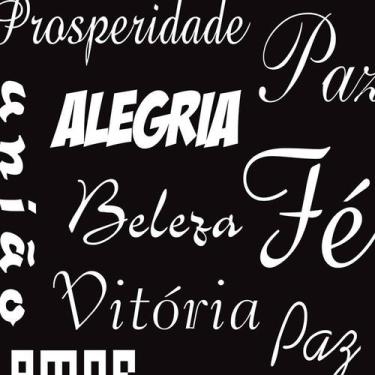 Imagem de Papel de Parede Adesivo Casual Alegria Paz Fé - 115 - Multimpressão