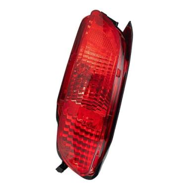 Imagem de Riloer Luz refletora de para-choque traseiro (lado do passageiro), luz de seta de freio de neblina de freio de neblina de aviso de lente vermelha, compatível com Lexus RX330 RX350 RX400h, traseira direita