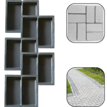 Imagem de Kit c 5 Forma Molde Matriz p Tijolinho Concreto Fácil Economico Bloque