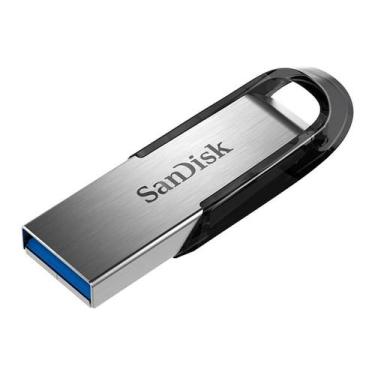 Imagem de Pen drive sandisk cruzer ultra flair 64gb usb 3.0 preto/prata - sdcz73
