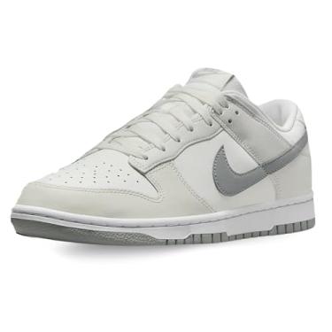Imagem de Nike Tênis masculino retrô Dunk Low, Summit Branco Claro Cinza Fumê Platinum Tint, 41