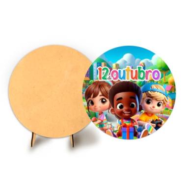 Imagem de Painel 50cm C/Elastico Dia das Crianças + Suporte MDF (CRI0016)
