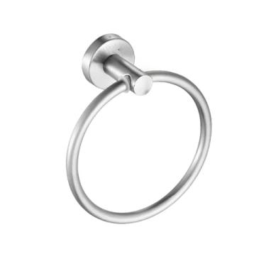 Imagem de Conjunto de acessórios para banheiro com barra de toalha prateada, toalheiro de aço inoxidável 304, suporte para papel higiênico, suporte para sabonete líquido, acessórios opcionais para banheiro, an