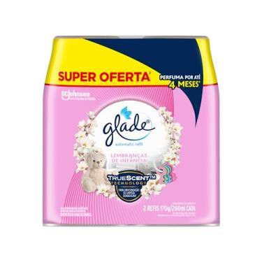 Imagem de Glade Aromatizador de Ambiente Automático, Lembranças de Infância, 2 Refis de 260ml Cada