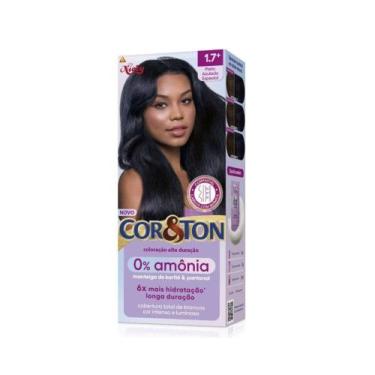 Imagem de Tintura Cor&Ton Niely 0% Amônia 1.7 Preto Azulado