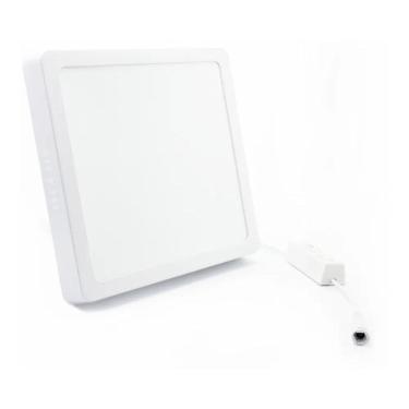 Imagem de 2X Painel Plafon Quadrad Luminária Sobrepor Led 25W Frio