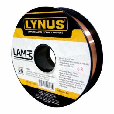 Imagem de Arame Solda MIG 5kg 0,8 mm AWS ER70S-6 LAM-5 Lynus Unica, Unica, Unico