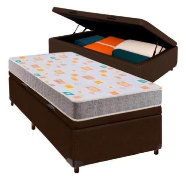 Imagem de Cama Box Bau + Colchão Solteiro D20 Inducol