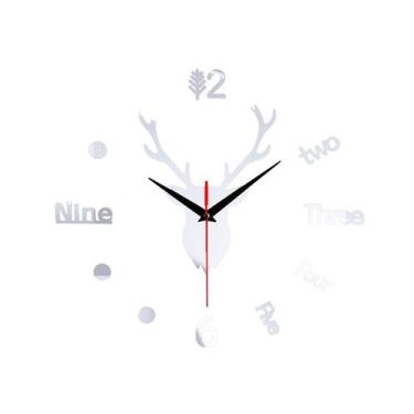 Imagem de Relógio de parede grande Deer Head - HUOGUO