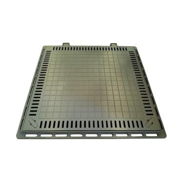 Imagem de Tampa Casa Máquina Piscina Lisa Articulada Grelha 80x80cm B1