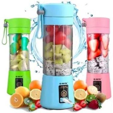 Imagem de Mini Liquidificador Mixer Juice Garrafa Portátil USB Recarregável  6 L