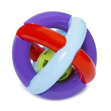 Imagem de Brinquedo Bola Maluquinha Para Bebe Com Chocalho Mercotoys 269