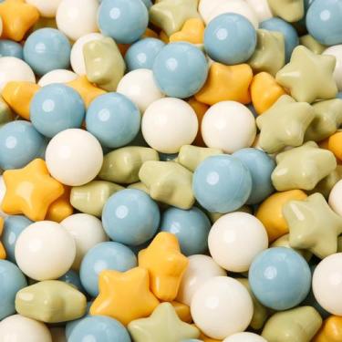 Imagem de Ball Pit Balls TRENDPLAY Star 200 para crianças pequenas amarelas