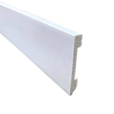 Imagem de Rodape Poliestireno Liso 10X1X200 Branco - Passa Fio - PIX