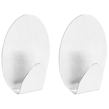 Imagem de Gancho Oval Metálico Com Adesivo M - 2 Unidades - Or30652 - Ordene