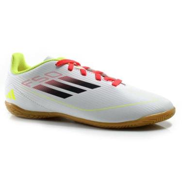 Imagem de Chuteira Futsal Infantil Adidas F50 IE3735, Branco, 35