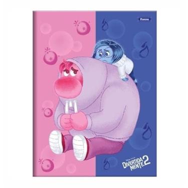 Imagem de caderno brochura capa dura divertidamente 80 folhas formato/tamanha 200 mm 275 mm (rosa e azul)