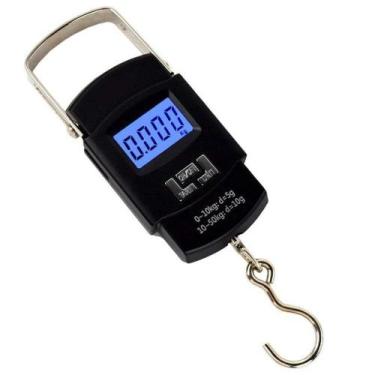 Imagem de Balança Digital Portátil para Bolsa Mala Peixe Até 50kg - BIGSUL
