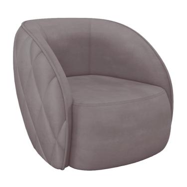 Imagem de Poltrona Decorativa Para Sala Living Olimpo M03 Veludo Rosê - Lyam Decor