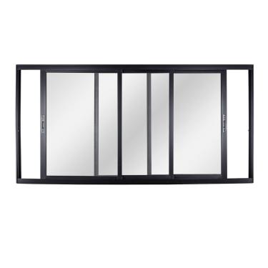 Imagem de Janela De Alumínio De Correr 100x150x10cm 3 Folhas Topsul Esquadrisul