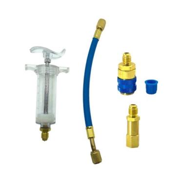 Imagem de Injetor De Óleo Para Ar Condicionado De Carro 30ml 1oz Com Adaptador D