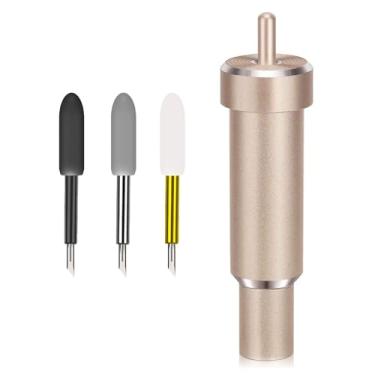 Imagem de Lâmina de corte + invólucro, tecido de ponto profundo e colado e lâmina de ponta fina premium, compatível com Cricut Maker, Maker 3, Explore Air/2/3 e Explore One (King)