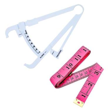 Imagem de Kit Adipometro Medidor Gordura Corporal Fita Metrica Trena - INCOTERM,