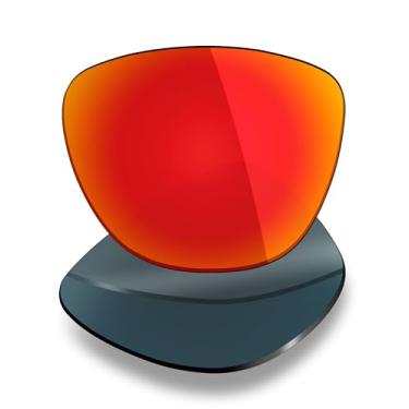 Imagem de Mryok Lentes de reposição UV400 para óculos de sol Oakley Frogskins Range XL OO9503 58 mm, HD Polarized, proteção UV, resistente a impactos e ajuste perfeito - Vermelho fogo