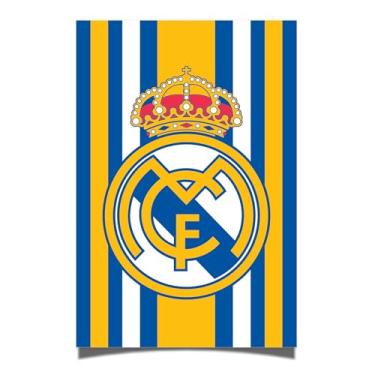 Imagem de Desert Cactus Pôster do Real Madrid FC Los Blancos Madridistas Futebol Futebol 28 x 43 cm Decoração de escritório Decoração Oficial Fan Gear (28 x 43 cm, Versão C)