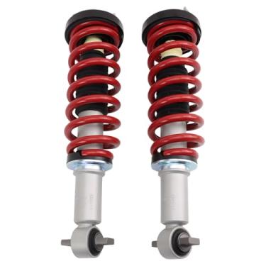 Imagem de TRQ Conjunto de montagem de amortecedor dianteiro e mola de desempenho do lado do motorista e do passageiro compatível com Ford F-150 2015-2020