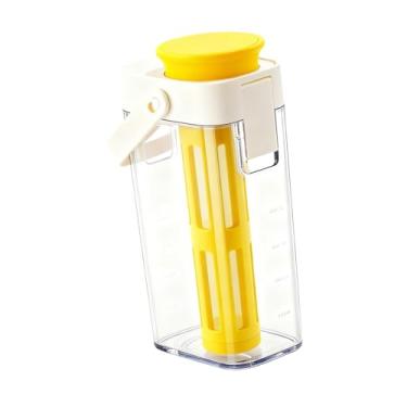 Imagem de YWJLQH Jarra para Cold Brew de Grande Capacidade, Cafeteira Cold Brew, Dispensador de Bebidas Geladas para Festas em Casa No Verão, Amarelo