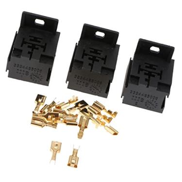 Imagem de Kit de soquete de relé automotivo 40A 5PIN com 15 terminais - para eletrônicos automotivos - conjunto de conectores de relé automotivo para veículos de 12 V 24 V