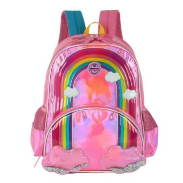 Imagem de Mochila Infantil Meninas Escolar Passeio Arco-iris Up4you-Unissex